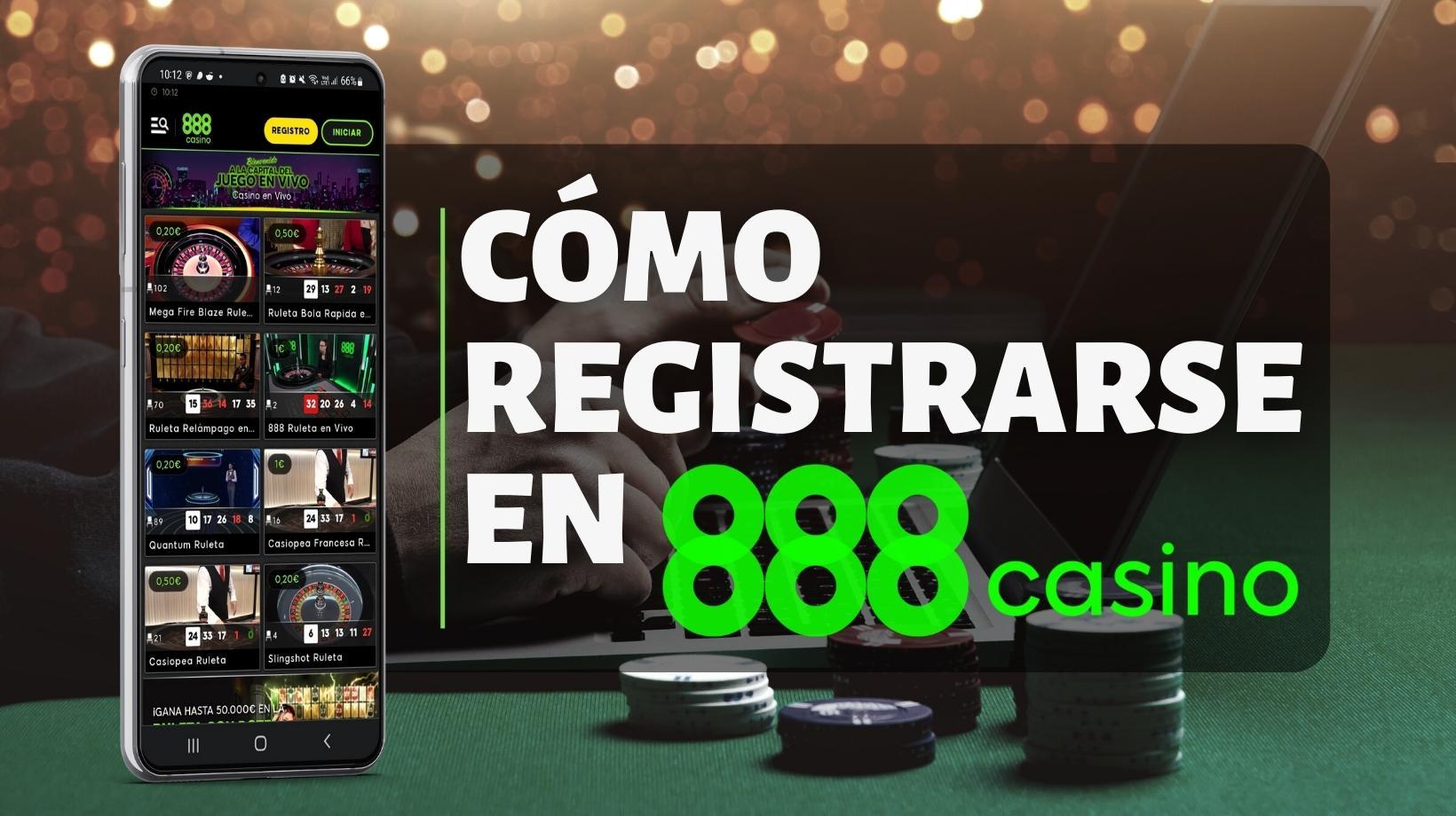 Cómo registrarse en 888casino en tan solo 3 pasos