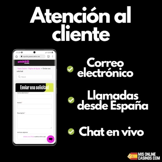 Atencion al cliente de yaass casino