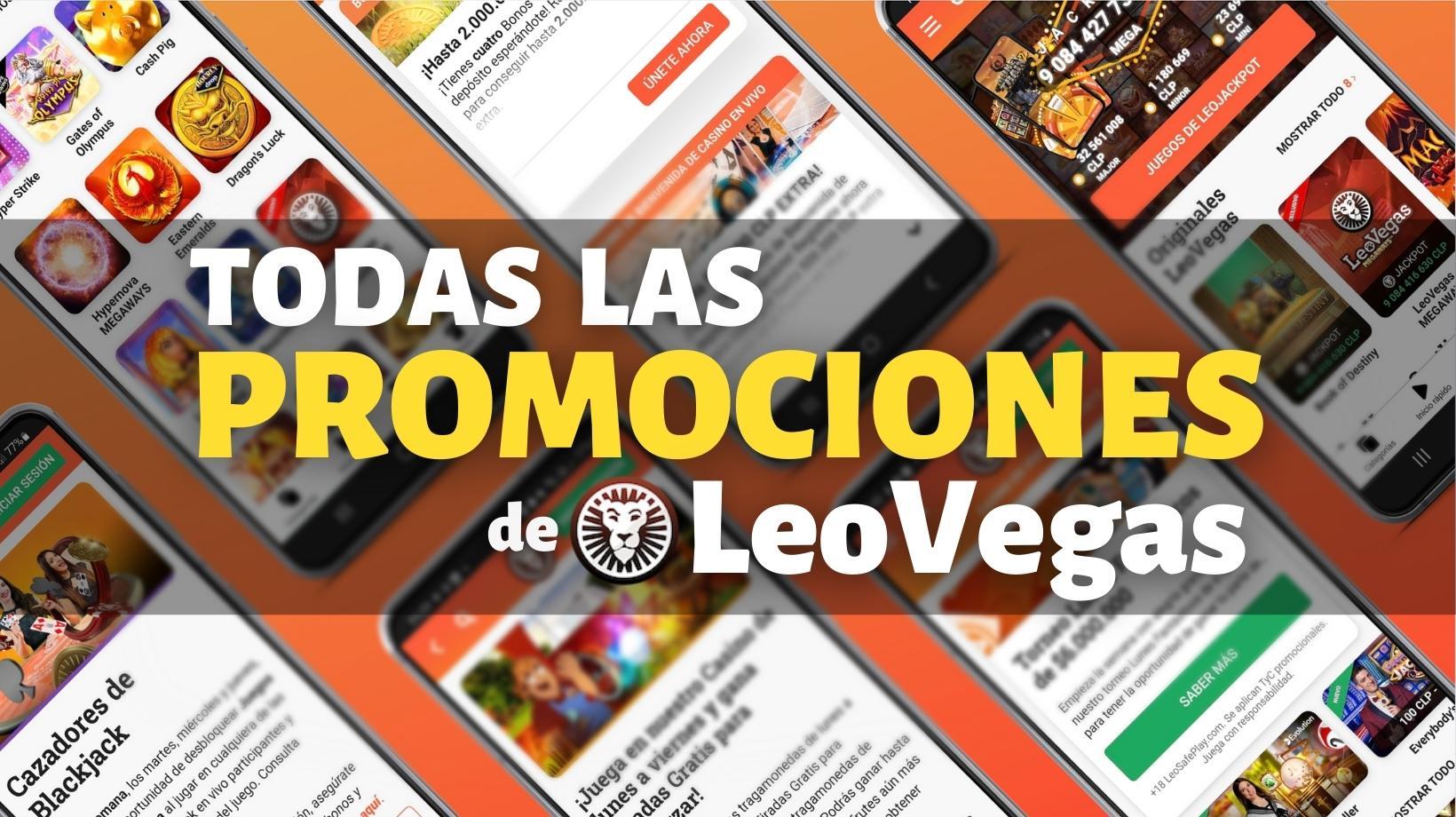 Todas las promociones de LeoVegas casino en Chile