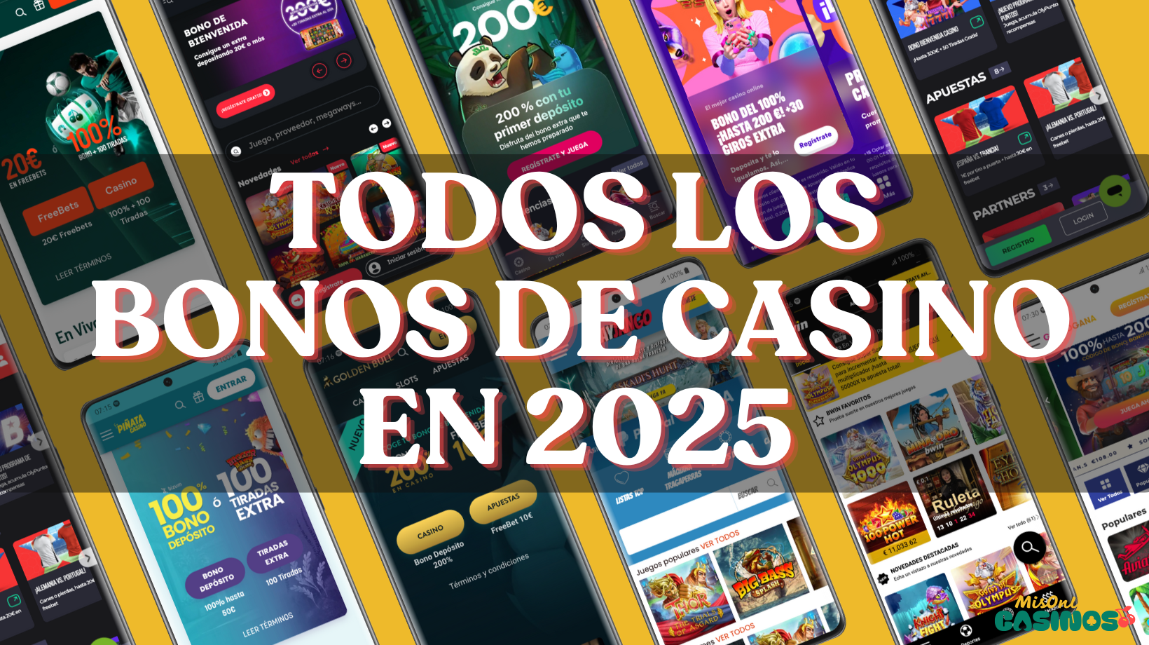 Banner todos los bonos de casino en 2025