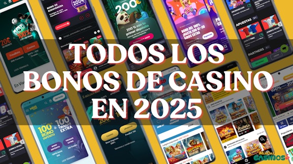 Banner todos los bonos de casino en 2025