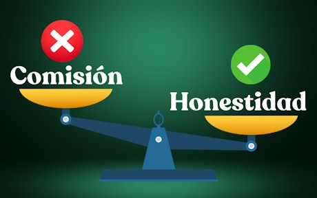Comision vs honestidad banner